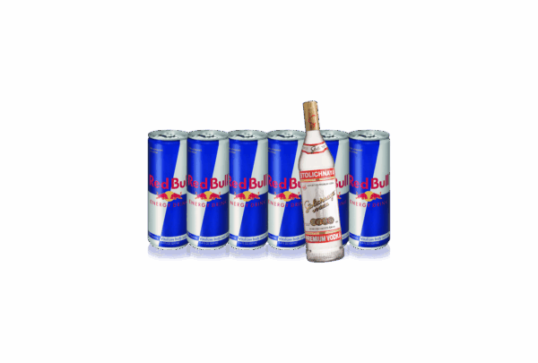 Stolichnaya 0,7 L + Red Bull 6 Stk.